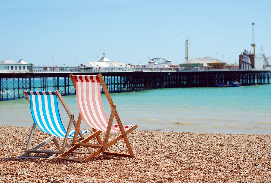 Brighton deckchairs